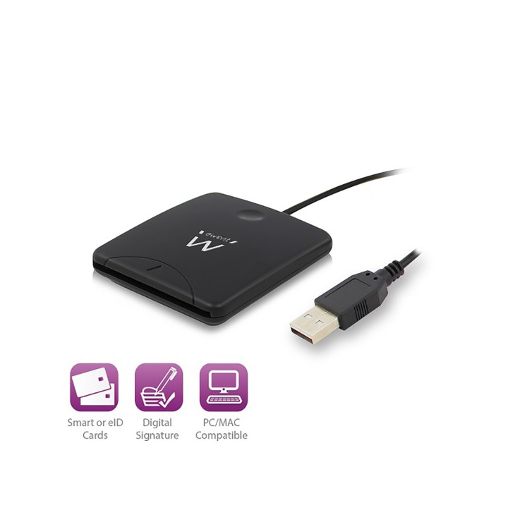 EWENT EW1052 LECTOR DNI-E EXTERNO USB 2.0 NEGRO