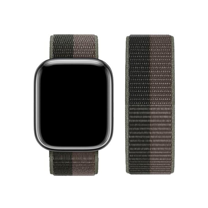 Hoco iWatch WA02 Original Series Loop Type Nylon Strap (38/40/41mm) Storm Black/Gray