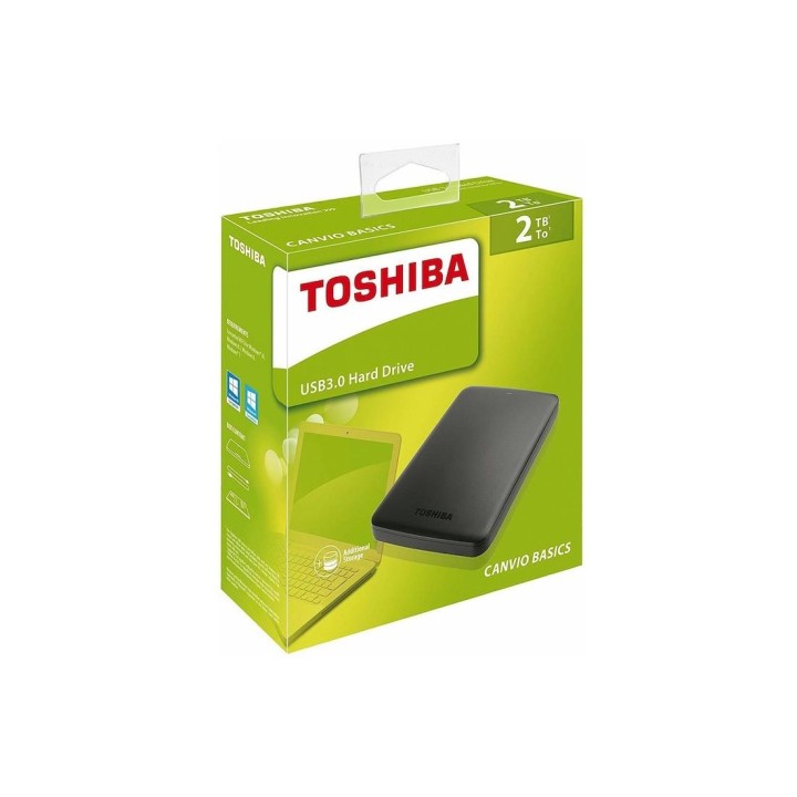 Disco Duro Externo TOSHIBA 2 TB USB 3.2 CANVIO BASIC (HDTB520EK3AA)