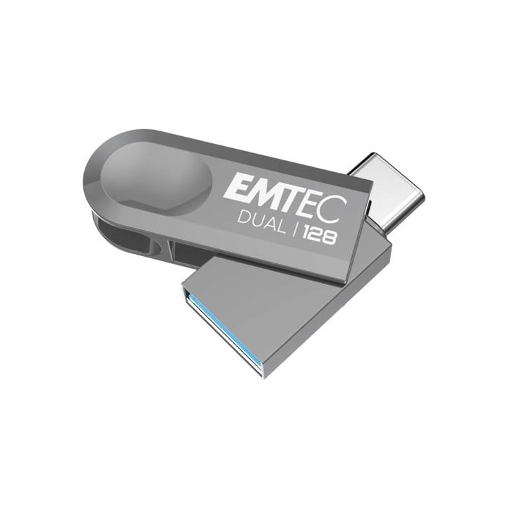 Memoria USB Dual 3.2 128GB USB-C y USB-A Emtec D280