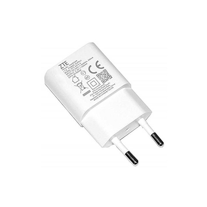 Cargador USB 1.0Amp ZTE STC-A51A BLANCO BULK
