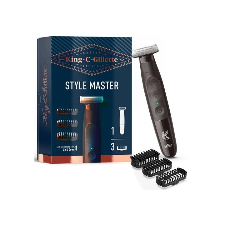 Braun King C. Gillete Style Master Recortadora de barba con 3 accesorios
