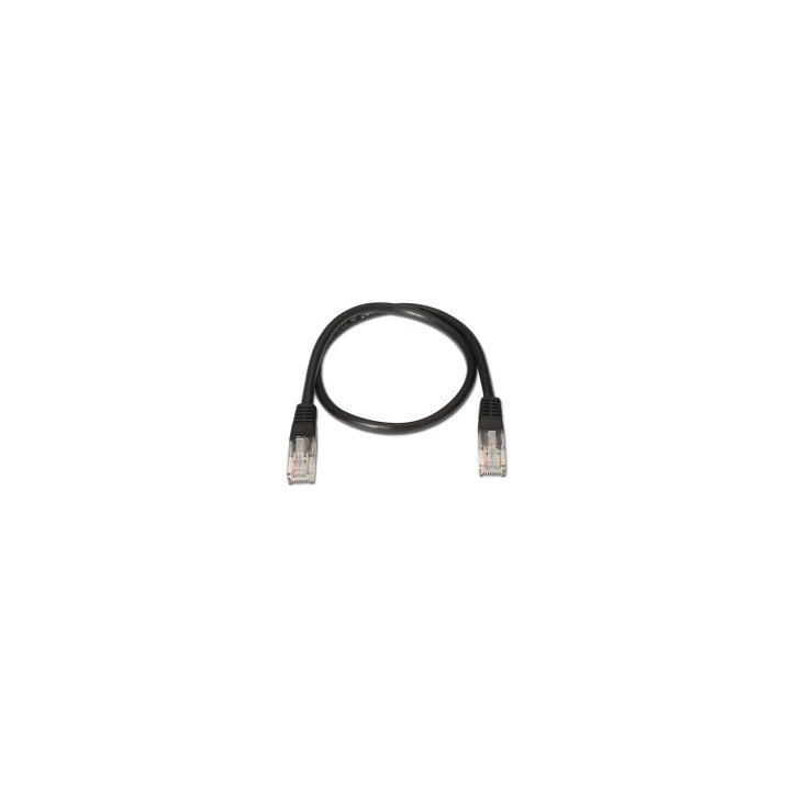 LATIGUILLO RJ45 CAT-5E UTP 1MT NANOCABLE NEGRO 10.20.0101-BK