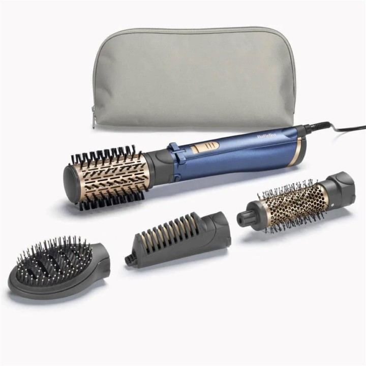 Babyliss AS965E Cepillo de Aire 1000W Blue-Gold