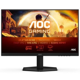 MONITOR GAMING AOC 24 FHD IPS 180HZ HDMI DISPLAYPORT BLACK