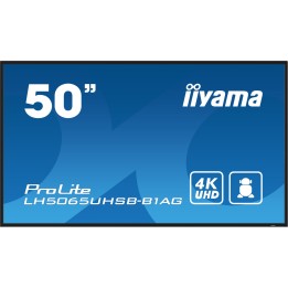 iiyama LH5065UHSB-B1AG pantalla de señalización Pantalla plana para señalización digital 125,7 cm (49.5") LCD Wifi 800 cd / m²