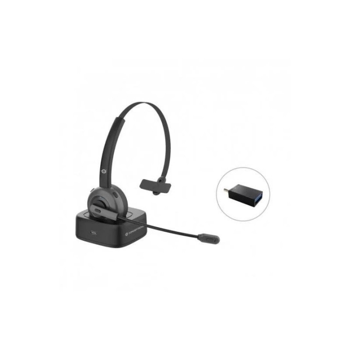 AURICULARES + MICROFONO CONCEPTRONIC CON BASE DE CARGA BLUETOOTH MONOAURAL