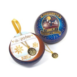 Colgante Castillo Hogwarts + Bola de Navidad Harry Potter