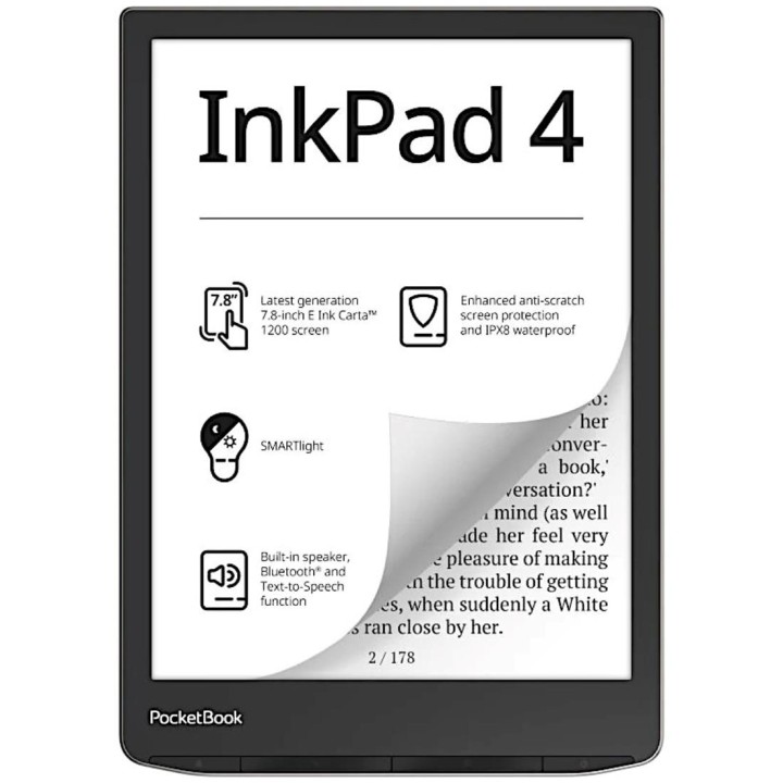 Pocketbook Inkpad 4 7.8" 32GB Plata (PB743G-U-WW)