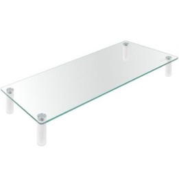 SOPORTE TOOQ SOBREMESA ELEVADOR PARA MONITOR/NOTEBOOK CRISTAL 20KG BLACK