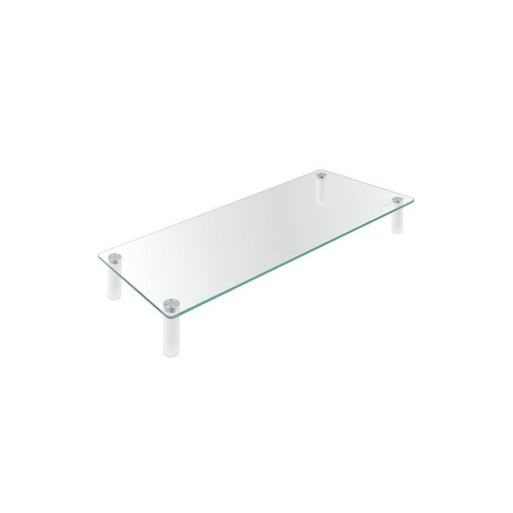 SOPORTE TOOQ SOBREMESA ELEVADOR PARA MONITOR/NOTEBOOK CRISTAL 20KG BLACK