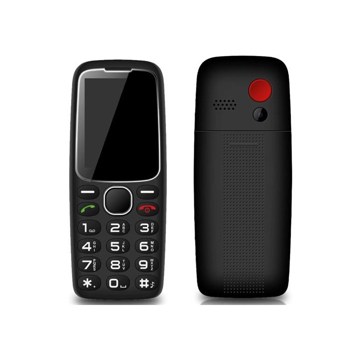 Daewoo DW8001BK Teléfono Móvil Senior Negro