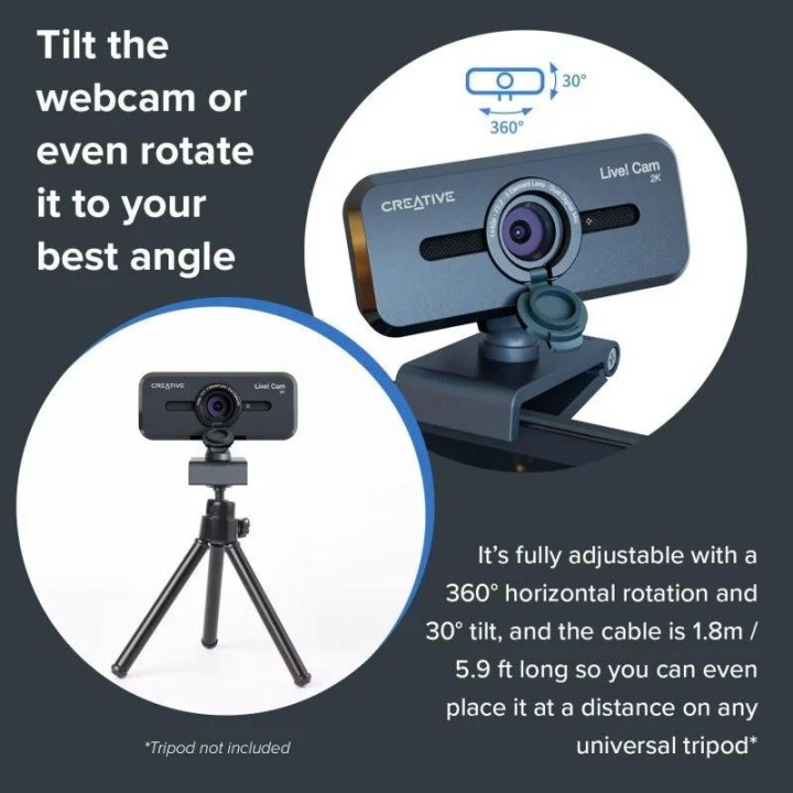 WEBCAM CREATIVE LIVE CAM SYNC FULL HD 2K