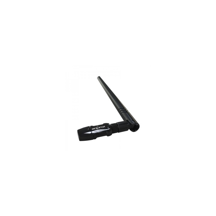 ADAPTADOR USB WIFI APPROX 600MBPS APPUSB600DA 2.4/5GHZ -802.11 AC/B/G/N - ANTENA DESMONTABLE 5DBI- COMPATIBLE WINDOWS LINXU MAC