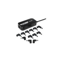 CARGADOR PORTATIL TOOQ 90W USB 2.0 2 PUERTOS TQLC-90BS02AT