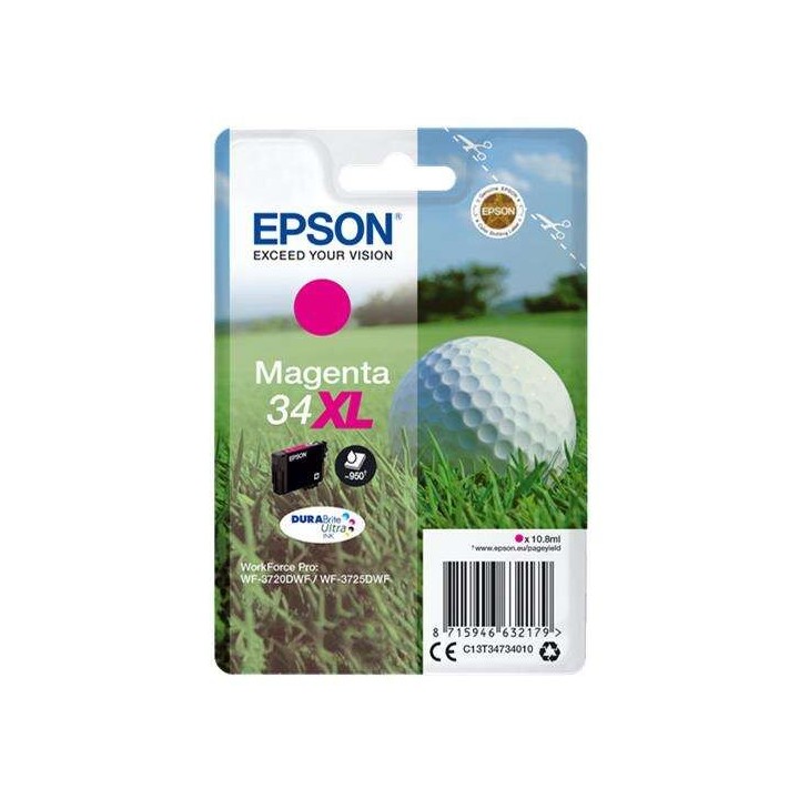TINTA EPSON C13T34734010 MAGENTA 34XL DURABRITE ULTRA T3472
