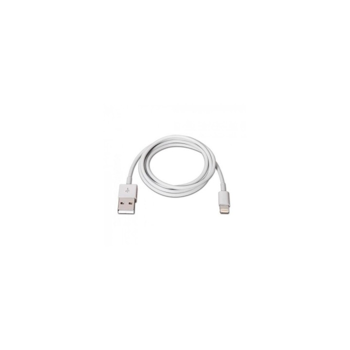 CABLE USB A M A LIGHTNING M 1MT AISENS BLANCO A102-0035