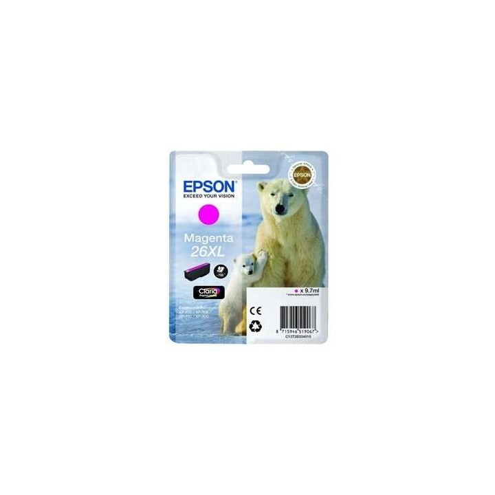 TINTA EPSON C13T26334012 MAGENTA 26XL