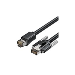 CABLE DE RED CAT.6A SFTP 1M VENTION BLACK