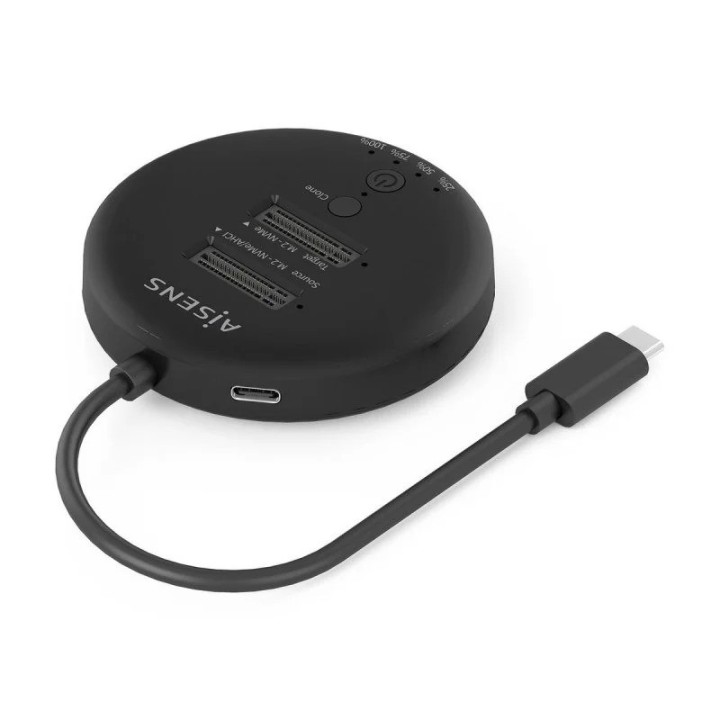 DOCK STATION CLONE AISENS X2 M2 NVME USB-C 3.2 BLACK