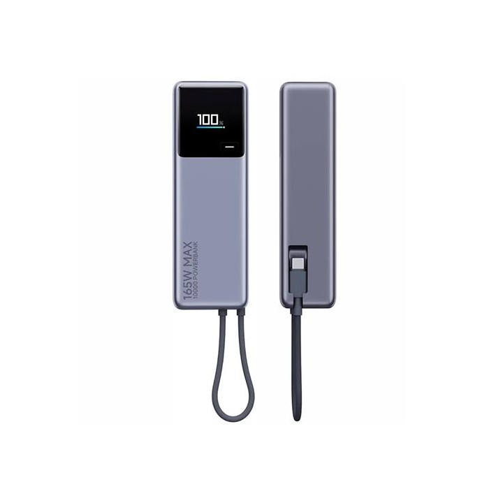 Powerbank Xiaomi 165W 10.000 mAh con Cable Integrado Gris (BHR9361GL)