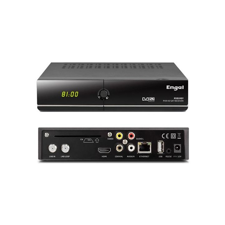 Engel RS8100Y Receptor Satélite HD PVR DVB-S2 Wifi
