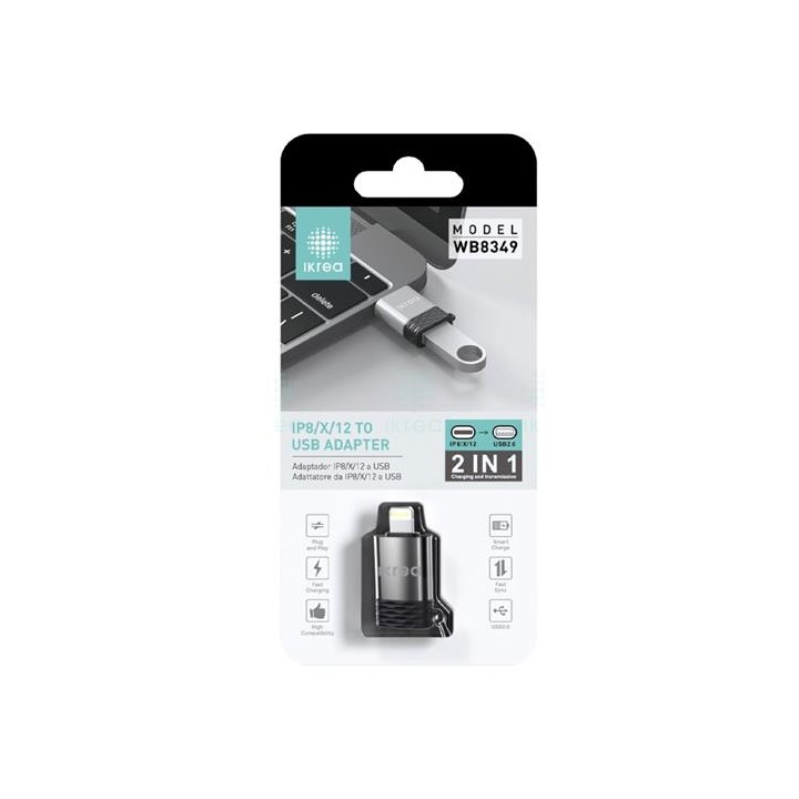 Adaptador USB-A a Lightning Ikrea WB8349