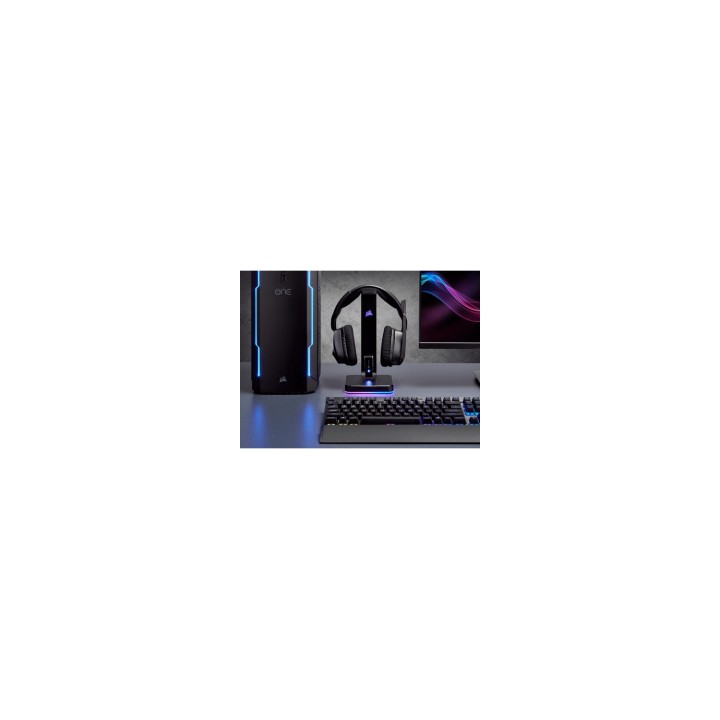 AURICULARES SOPORTE CORSAIR ALUMINIO RGB Y 7.1 SURROUND SOUND CA-9011167-EU