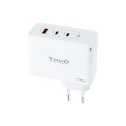 CARGADOR DE PARED TOOQ 100W USB-A/QC+ 2XUSB-C/PD WHITE