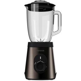 Aiwa ATB-1500 Batidora de Vaso 1.500W Jarra de Vidrio y Cuchillas Santoku