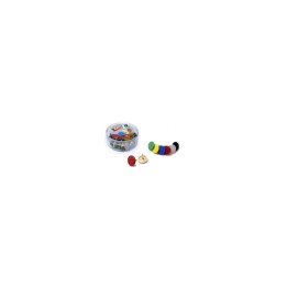 CAJA DE 50 UNIDADES DE CHINCHETAS APLI DE COLORES SURTIDOS 11733
