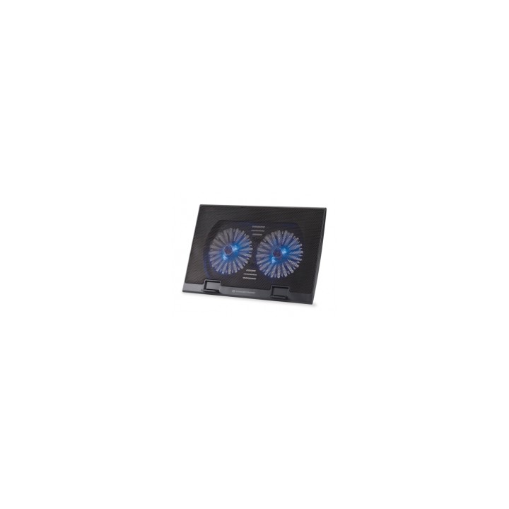 BASE CONCEPTRONIC PORTATILES 17P REFRIGERACION 2 VENTILADORES NEGRO THANA 02B