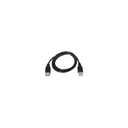 CABLE USB 2.0-A M A USB 2.0-A H 1MT NANOCABLE 10.01.0202-BK
