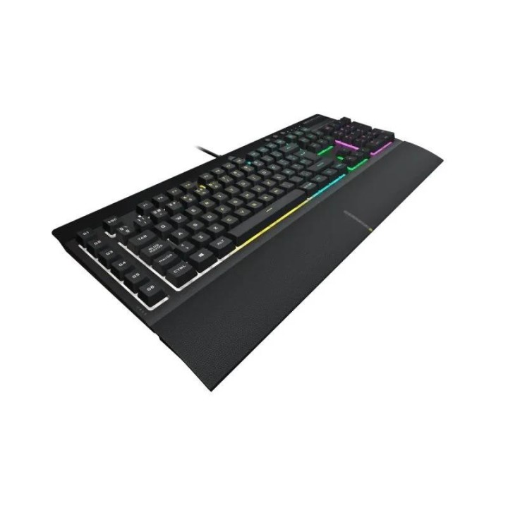 TECLADO GAMING CORSAIR K55 PRO USB ICUE RGB BLACK + REPOSAMUÑECA