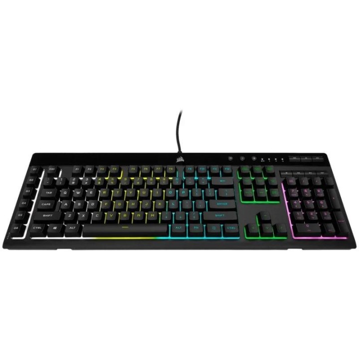 TECLADO GAMING CORSAIR K55 PRO USB ICUE RGB BLACK + REPOSAMUÑECA