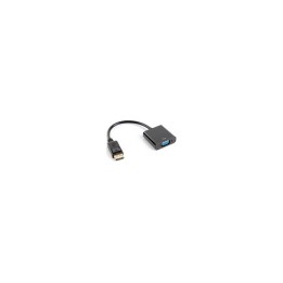 ADAPTADOR LANBERG DISPLAYPORT A VGA 20CM NEGRO AD-0002-BK