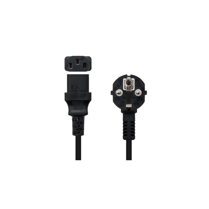Nanocable 10.22.0105 Cable de Alimentación CPU CEE7 Macho/C13 Macho 5m Negro