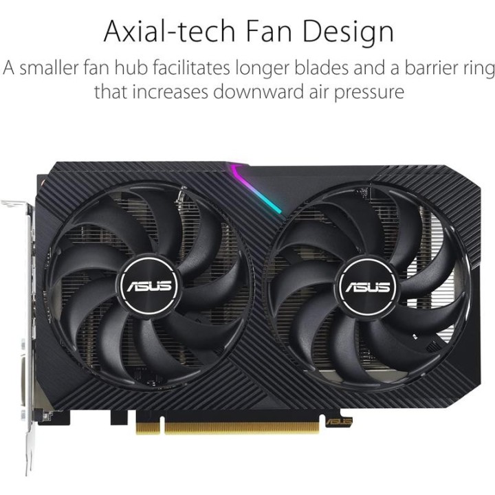 TARJETA DE VIDEO ASUS DUAL NVIDIA RTX 3050 8GB V2 OC GDRR6 PCIE