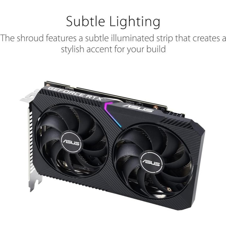 TARJETA DE VIDEO ASUS DUAL NVIDIA RTX 3050 8GB V2 OC GDRR6 PCIE