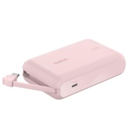 Powerbank Belkin 10.000 mAh Cable Integrado USB-C 20W Rosa (BPB021HQPK)
