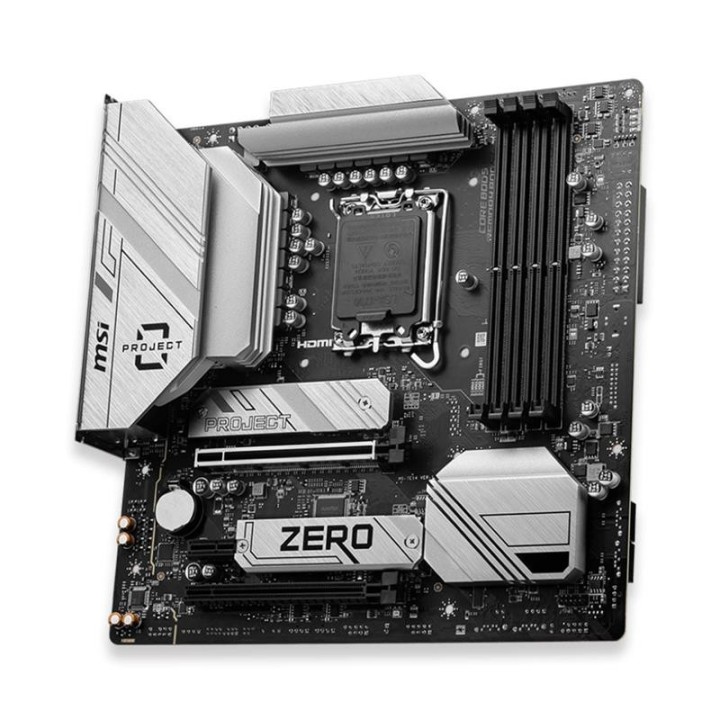 PLACA BASE MSI PRO B760M-PROJECT ZERO MATX 4XDDR5 HDMI + DP