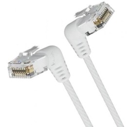 CABLE DE RED CAT.6A UTP 0.5M VENTION CABEZA ROTATORIA 360º WHITE