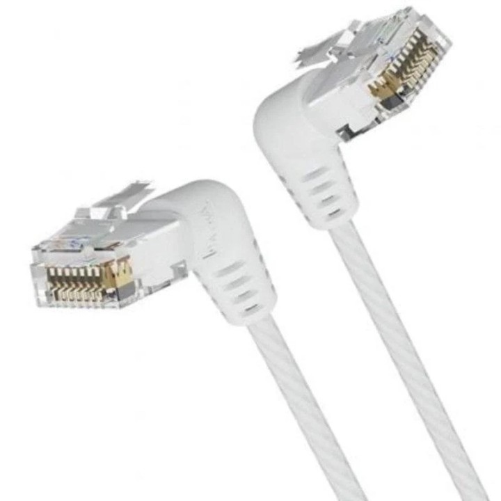 CABLE DE RED CAT.6A UTP 0.5M VENTION CABEZA ROTATORIA 360º WHITE