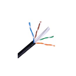BOBINA CABLE UTP CAT-6 305M RIGIDO NANOCABLE NEGRO 10.20.0504-EXT-BK