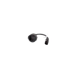Lanberg CA-C14E-10CC-0018-BK cable de alimentación Negro 0,18 m C14 acoplador