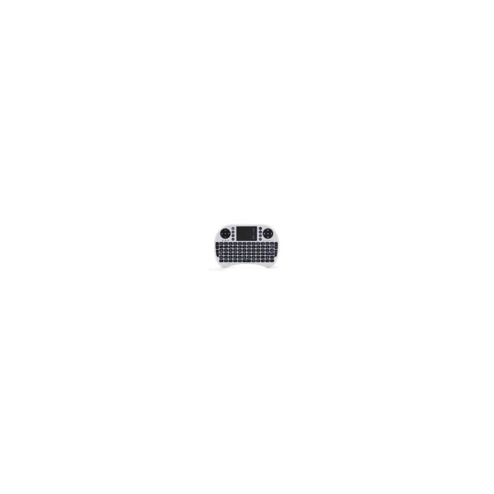 MINI TECLADO INALAMBRICO WIRELESS 2.4GHZ PHOENIX TOUCHPAD MULTIMEDIA SMART TV / TVBOX / ANDROID TV / COLOR BLANCO Y NEGRO
