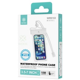 Funda Impermeable para Móvil 3.5" a 7´´ IPX8 Ikrea WR9153 Blanca