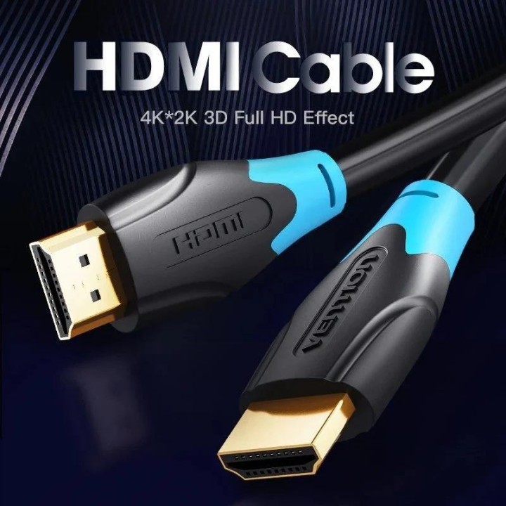 CABLE HDMI 2.0 4K HDMI/M - HDMI/M 1.5M VENTION BLACK