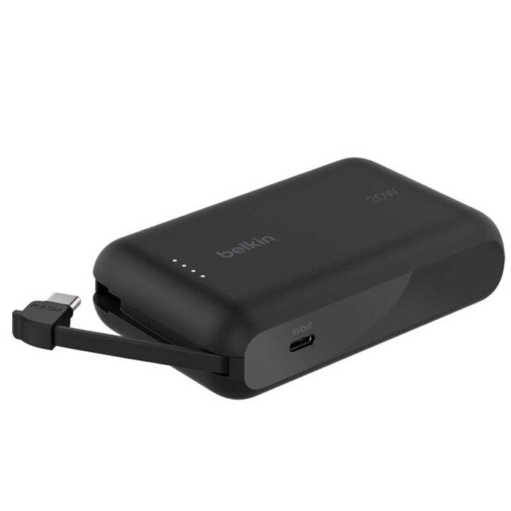 Powerbank Belkin 10.000 mAh Cable Integrado USB-C 20W Negro (BPB021HQBK)