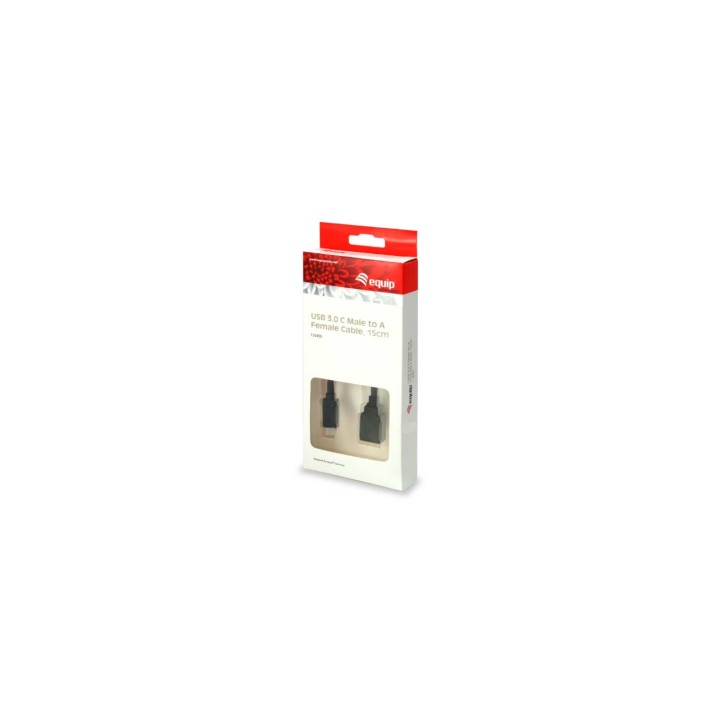 CABLE USB C M A USB A H EQUIP NEGRO 133455